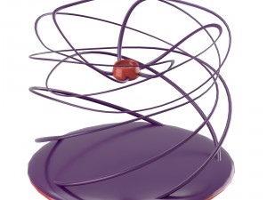 twisting modern candleholder 3D Model