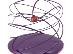 twisting modern candleholder 3D Model