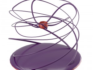 twisting modern candleholder 3D Model