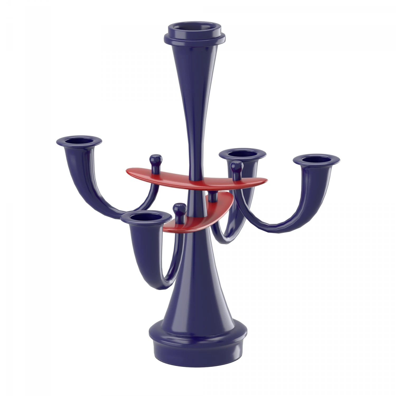 modern bending candleholder 3D Model .c4d .max .obj .3ds .fbx .stl .blend