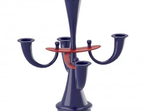 modern bending candleholder 3D Model