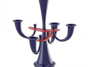 modern bending candleholder 3D Model