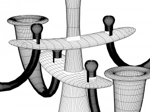 modern bending candleholder 3Dモデル