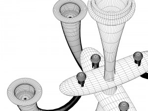 modern bending candleholder 3Dモデル