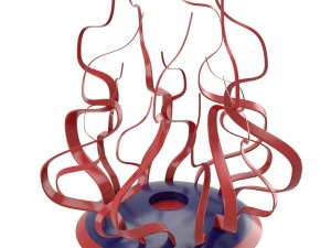 fire shaped candleholder 3D Model
