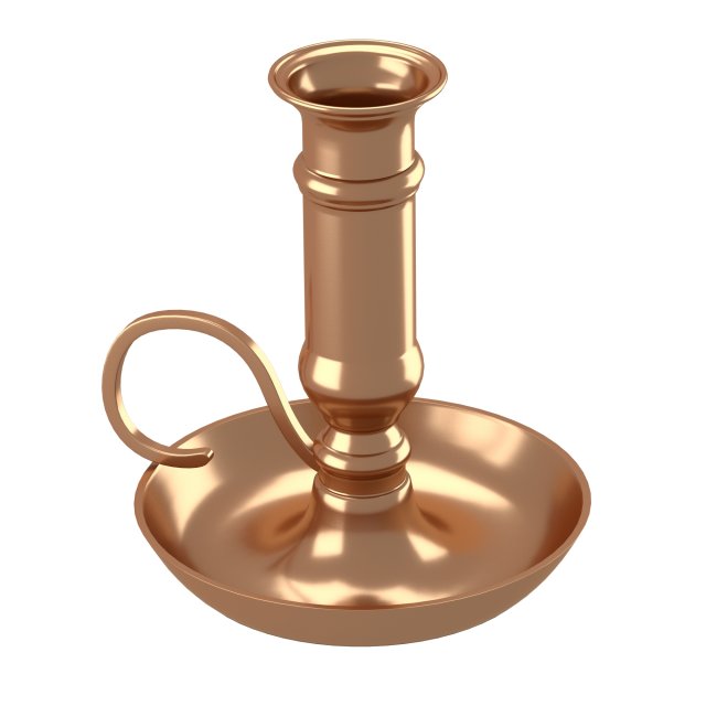 handheld candleholder 3Dモデル .c4d .max .obj .3ds .fbx .stl .blend 