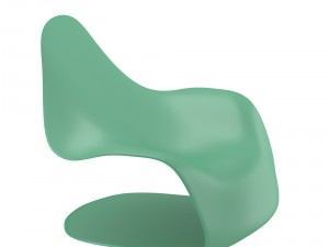 modern soft-contoured chair 3Dモデル