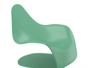 modern soft-contoured chair 3D Model