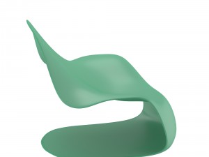 modern soft-contoured chair 3Dモデル