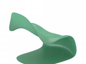 modern soft-contoured chair 3Dモデル