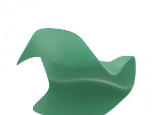 modern soft-contoured chair 3D Model