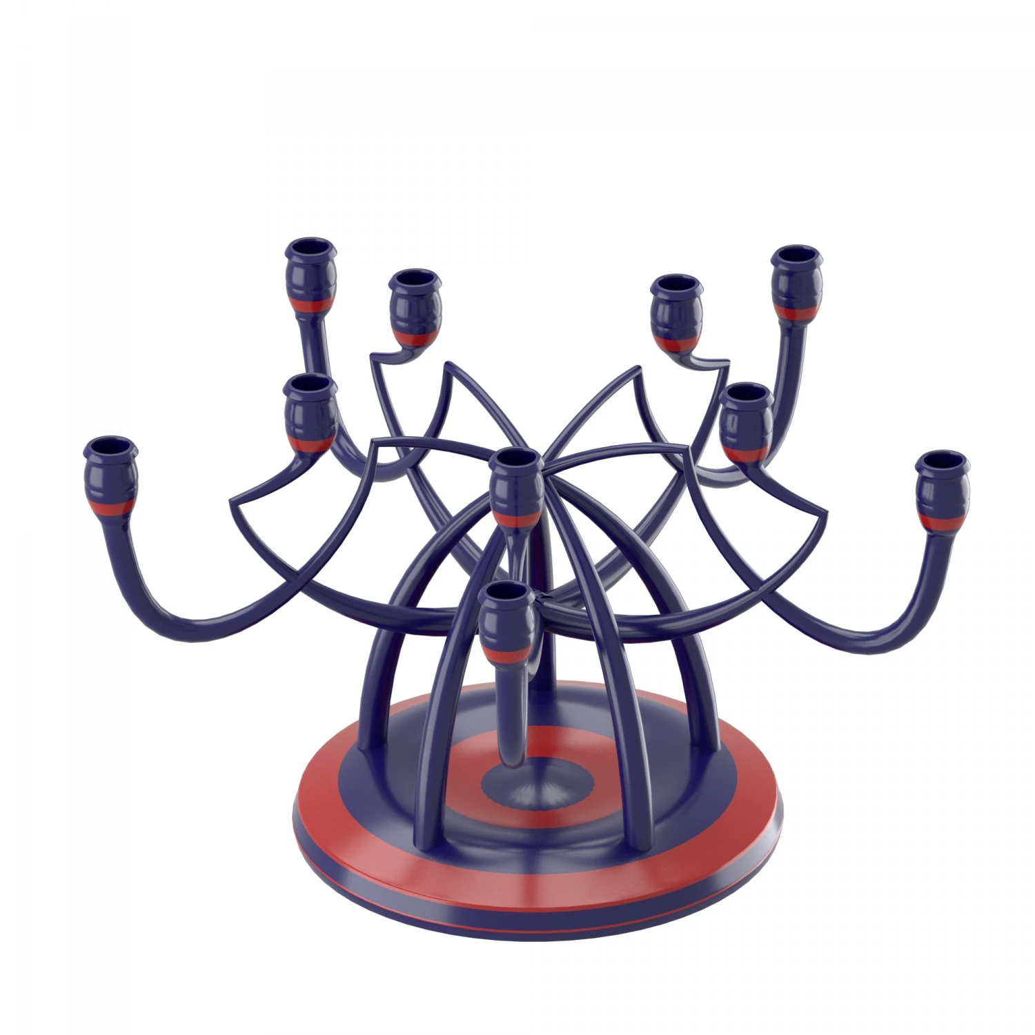 candleholder with angled shapes 3D Model .c4d .max .obj .3ds .fbx .stl .blend