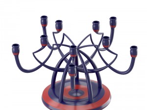candleholder with angled shapes 3Dモデル