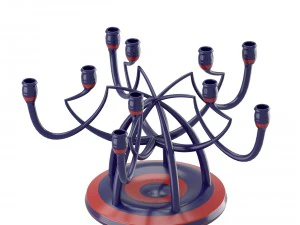 candleholder with angled shapes 3D Model