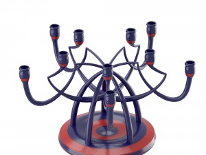 candleholder with angled shapes 3D 모델