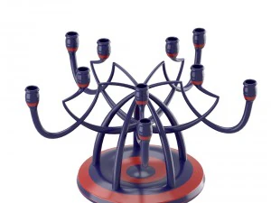 candleholder with angled shapes 3D Model