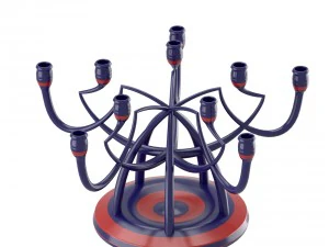 candleholder with angled shapes 3D Model