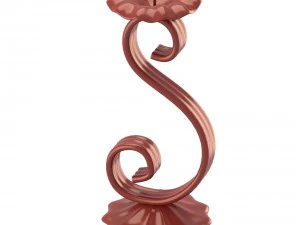 花の形のキャンドルホルダー 3Dモデル