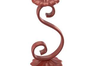 flower shaped candleholder 3D Model