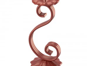 flower shaped candleholder 3D Model