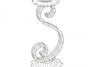 flower shaped candleholder 3D Model