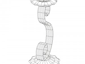flower shaped candleholder 3D Model