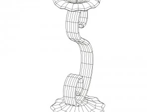 flower shaped candleholder 3D Model