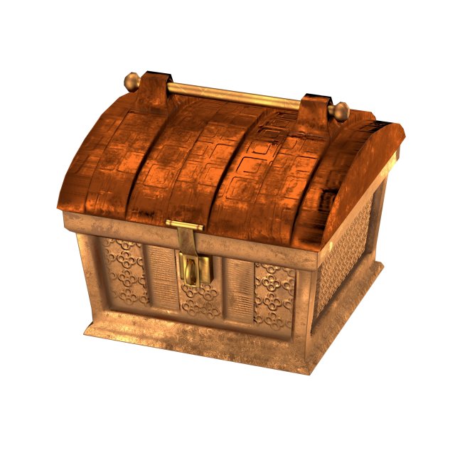 treasure chest 3Dモデル .c4d .max .obj .3ds .fbx .stl .blend 