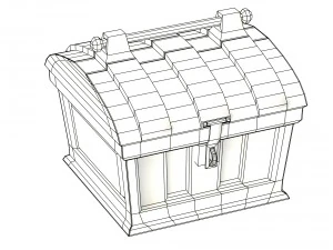 скриня зі скарбами 3D Модель