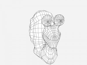 cartoonish low-poly snail Modelo 3D