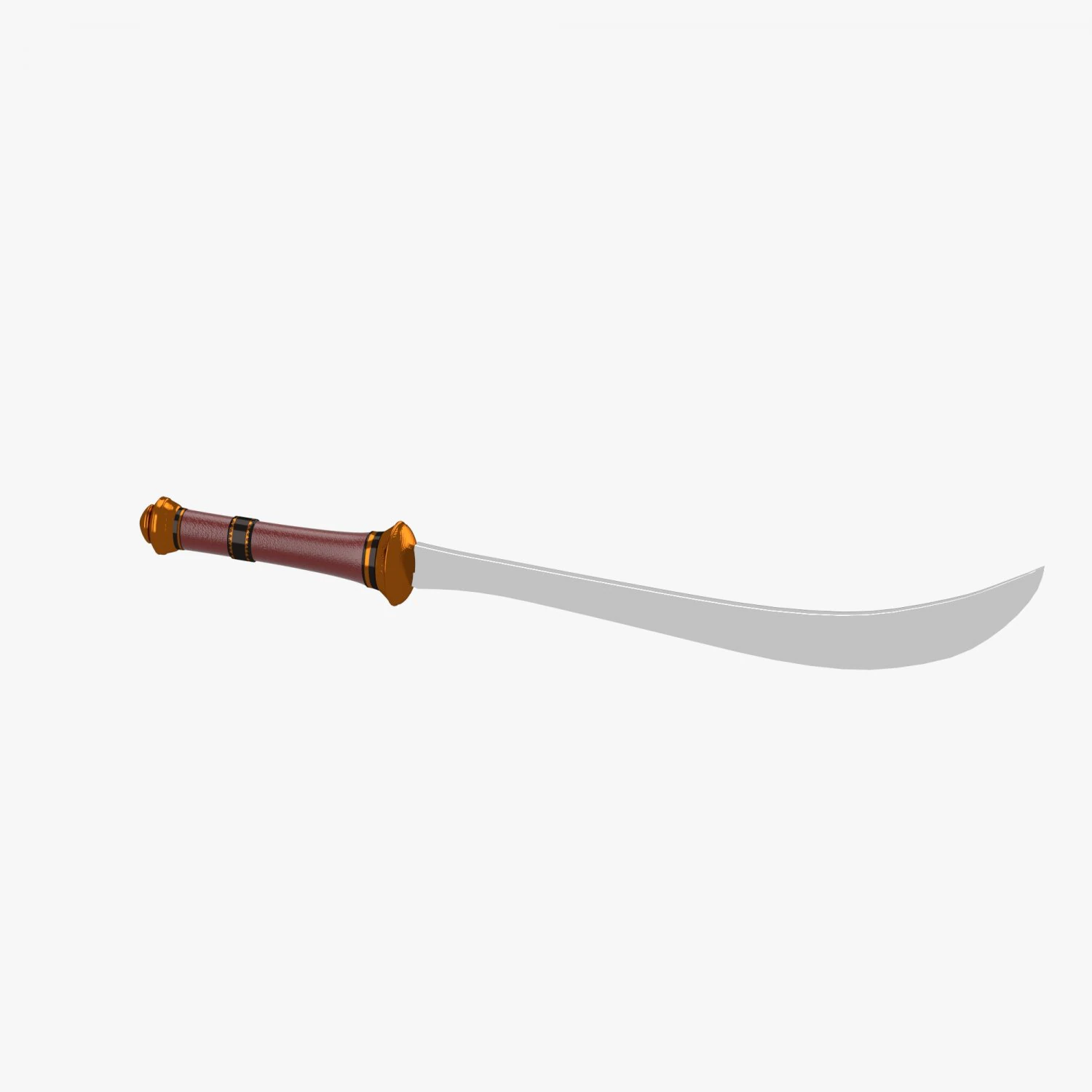 decorated sword 3D Model .c4d .max .obj .3ds .fbx .stl .blend 