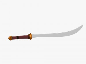 decorated sword Modèle 3D