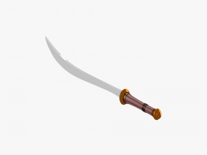 decorated sword Modèle 3D