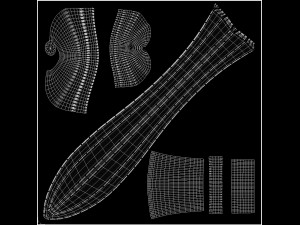 decorated sword Modèle 3D