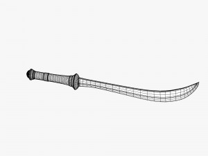 decorated sword Modèle 3D