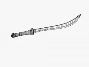 decorated sword Modèle 3D