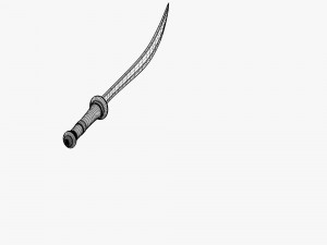 decorated sword Modèle 3D