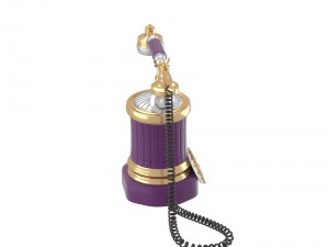 retro style phone Model 3D