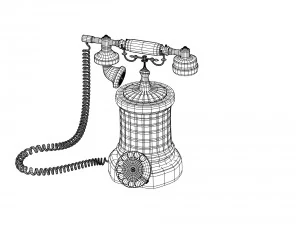 retro style phone 3D Model