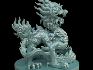 임페리얼 드래곤 3D 프린트 모델