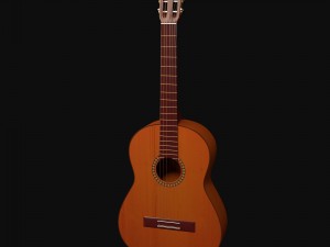 classical acoustic guitar Modèle 3D