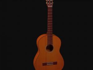 classical acoustic guitar Modèle 3D