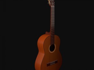 classical acoustic guitar Modèle 3D