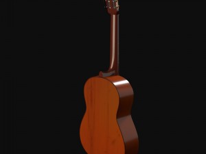 classical acoustic guitar Modèle 3D