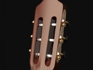 klasik akustik gitar 3D Model
