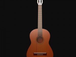 classical acoustic guitar Modèle 3D