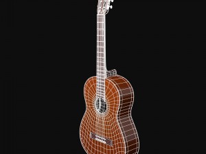 classical acoustic guitar Modèle 3D