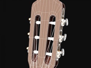 classical acoustic guitar Modèle 3D