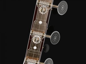 classical acoustic guitar Modèle 3D