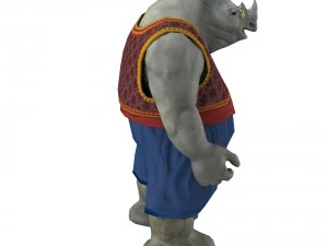 rhino game character 3D Model